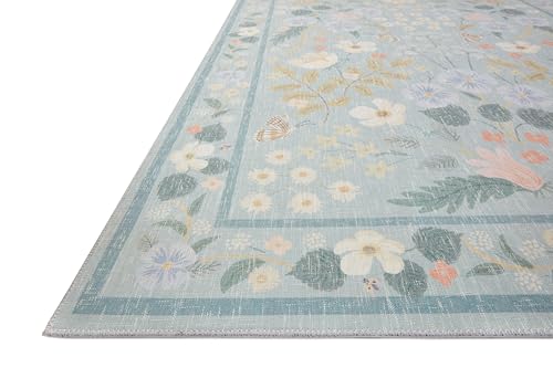Loloi Rifle Paper Co Cotswolds Sky Area Rug 7'6" x 9'6"