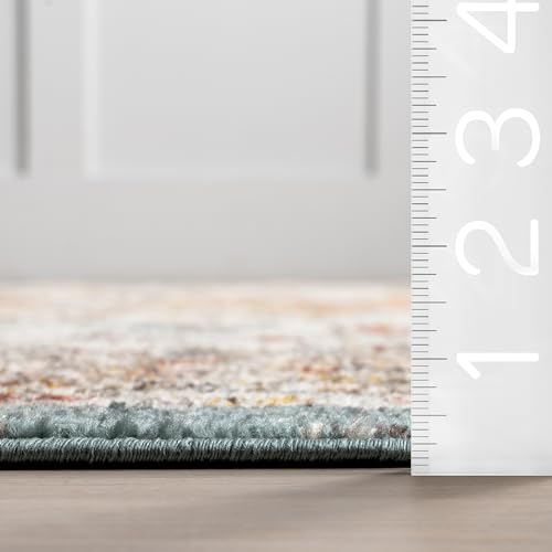 nuLOOM Justine Beige Oriental Style Performance Rug, 8' x 10'