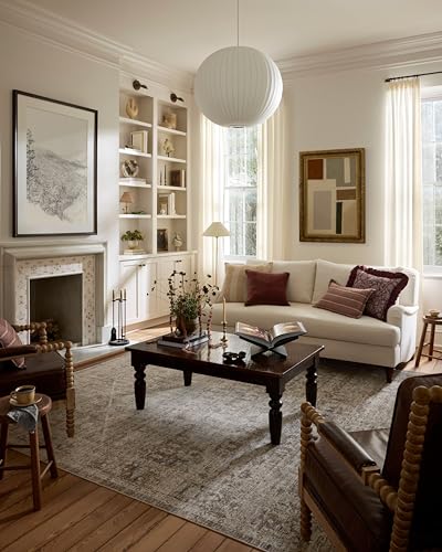 Loloi Chris Loves Julia Ida Collection Ida-06 Slate/Natural Area Rug
