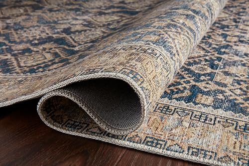 Loloi Magnolia LEA-01 Indigo/Natural 2'6" x 7'6" Runner Rug by Joanna Gaines