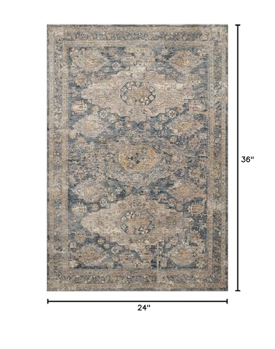 Loloi Gaia Denim/Taupe 2' x 3' Accent Rug