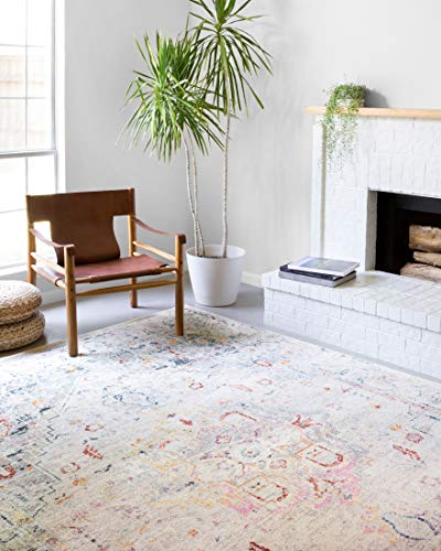 Loloi II Clara Collection CLA-04 Lt Grey/Multi Area Rug