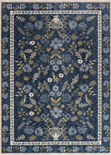 Loloi Rifle Paper Co Kismet Navy Runner Rug 2'-8" x 10'-10"